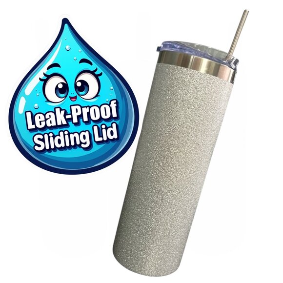 Personalized 20oz Glitter Sparkle Tumbler - Picture 4 of 12